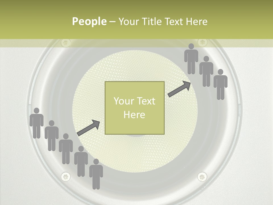 Tweeter Sound Pattern PowerPoint Template