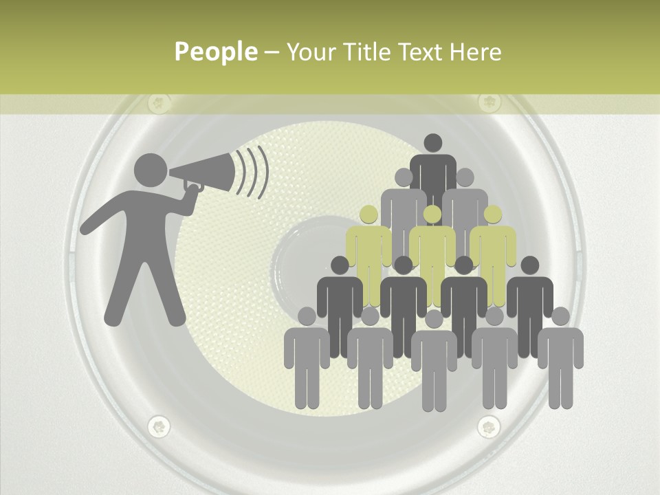 Tweeter Sound Pattern PowerPoint Template