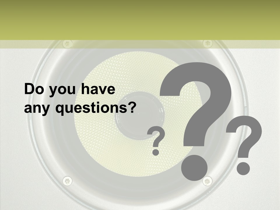 Tweeter Sound Pattern PowerPoint Template