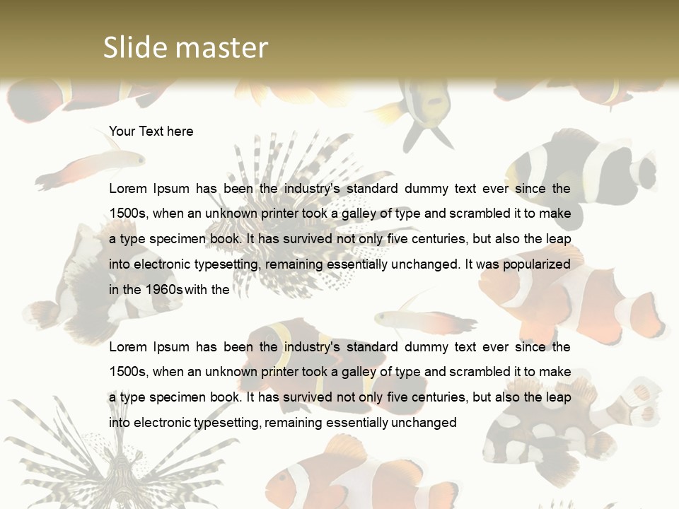 Studio Aquatic Dive PowerPoint Template