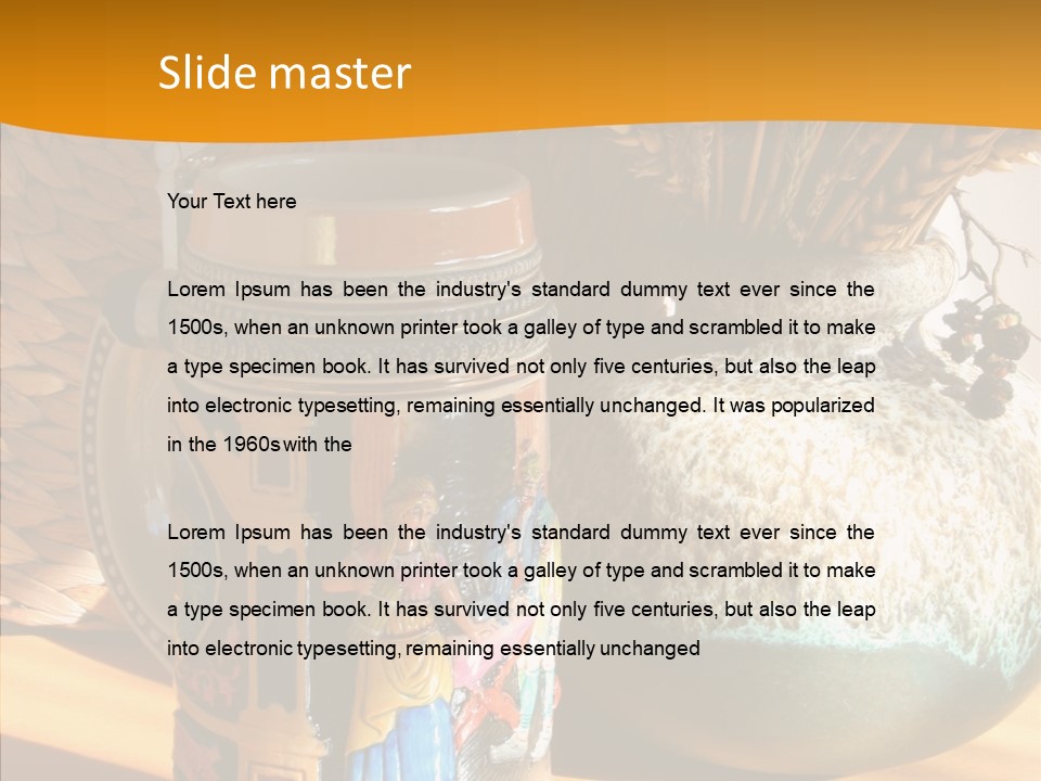 Figurine Culture Silver PowerPoint Template