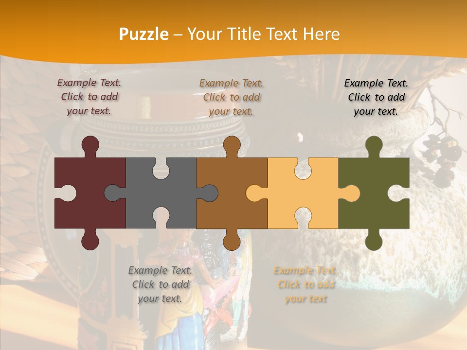 Figurine Culture Silver PowerPoint Template