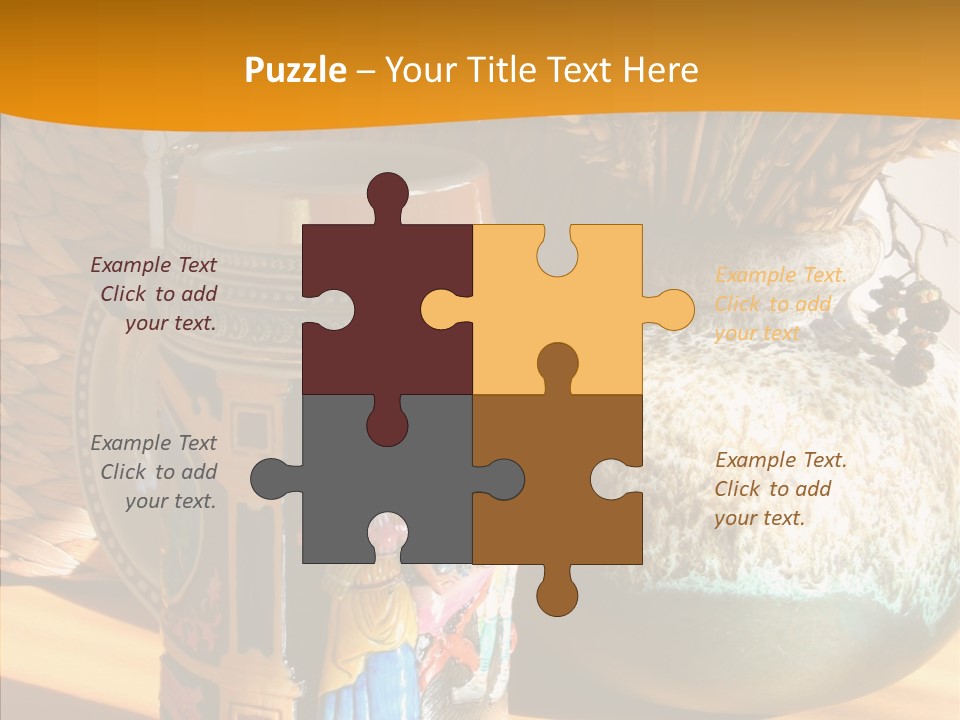 Figurine Culture Silver PowerPoint Template