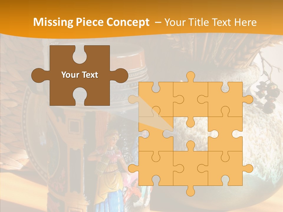 Figurine Culture Silver PowerPoint Template