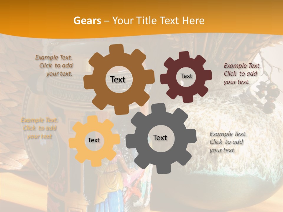 Figurine Culture Silver PowerPoint Template