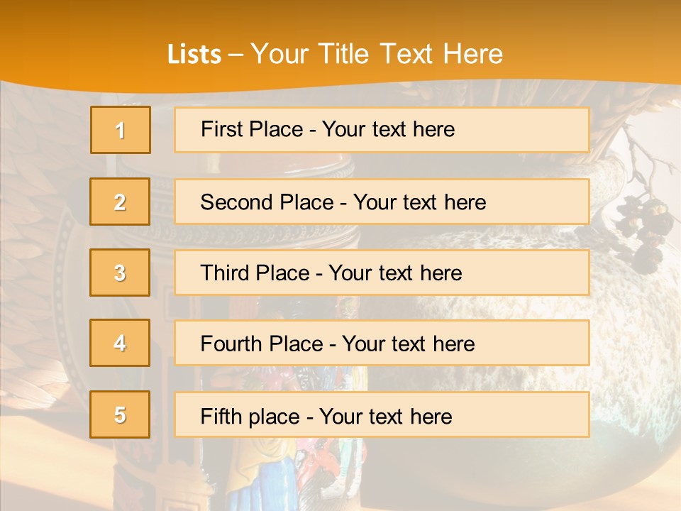 Figurine Culture Silver PowerPoint Template