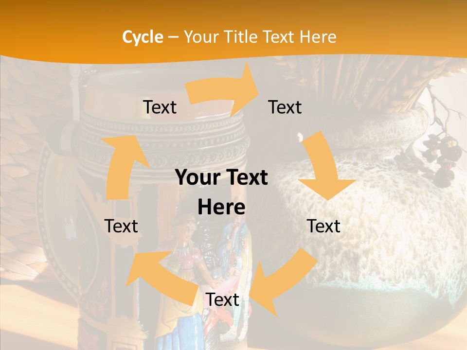 Figurine Culture Silver PowerPoint Template