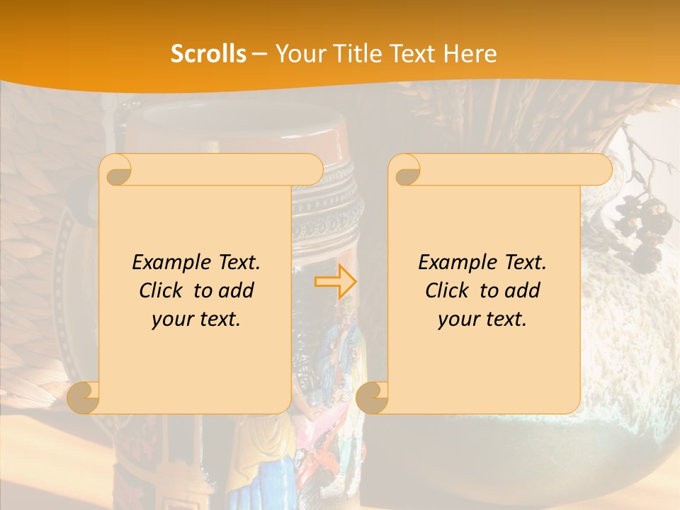 Figurine Culture Silver PowerPoint Template