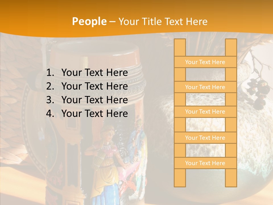 Figurine Culture Silver PowerPoint Template