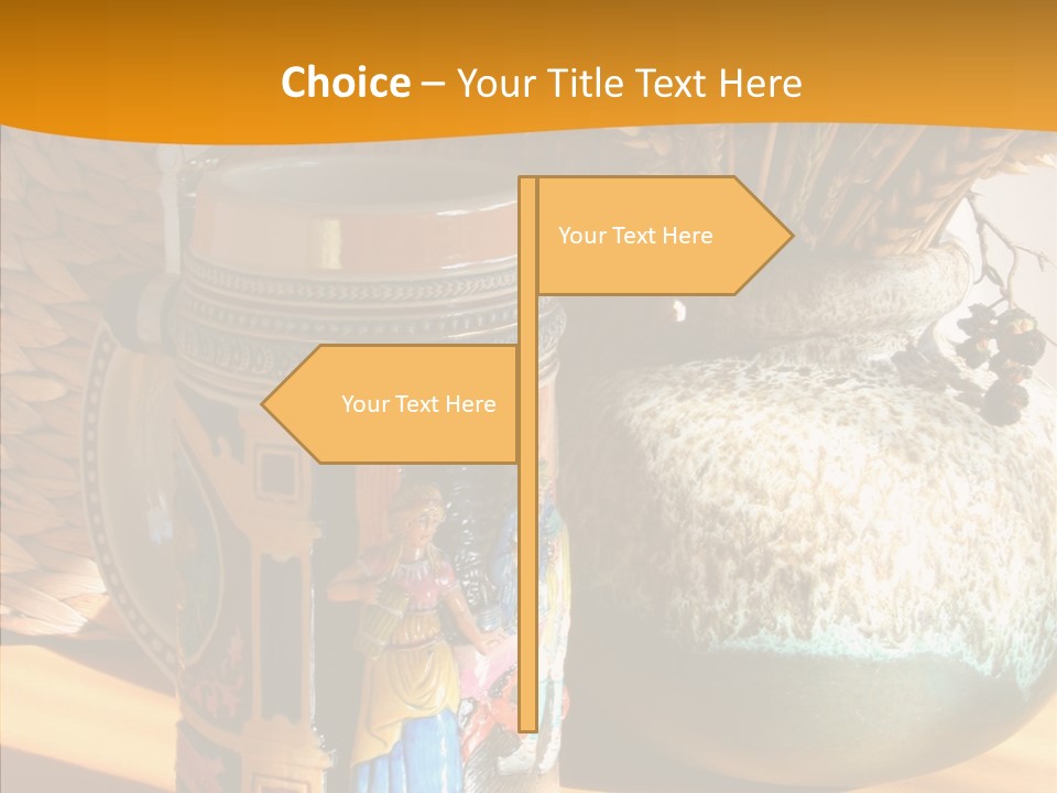 Figurine Culture Silver PowerPoint Template