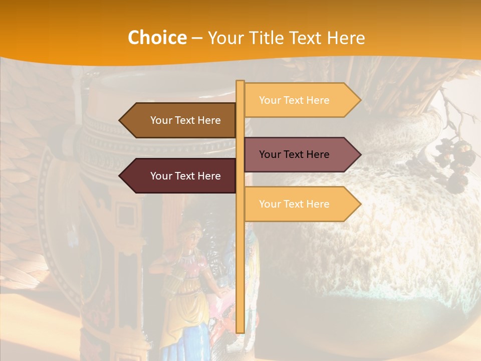 Figurine Culture Silver PowerPoint Template