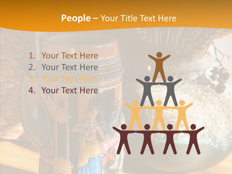 Figurine Culture Silver PowerPoint Template