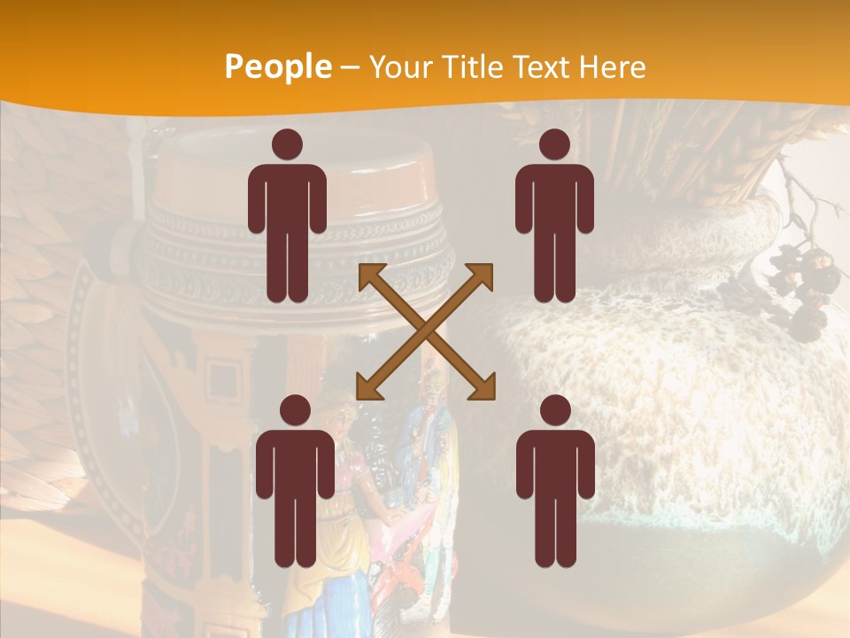 Figurine Culture Silver PowerPoint Template