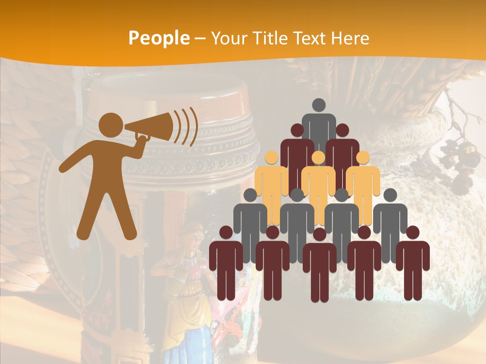 Figurine Culture Silver PowerPoint Template