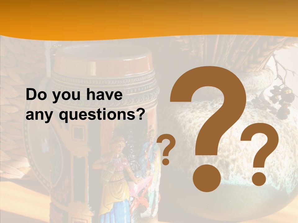 Figurine Culture Silver PowerPoint Template