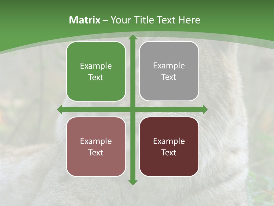 Look Head Feline PowerPoint Template