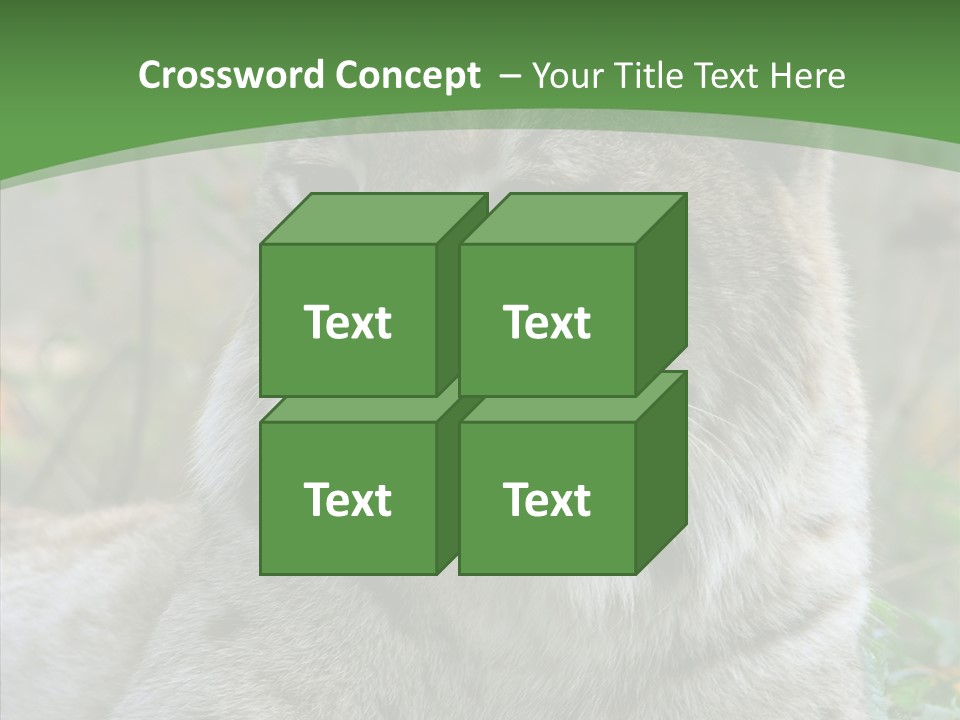 Look Head Feline PowerPoint Template
