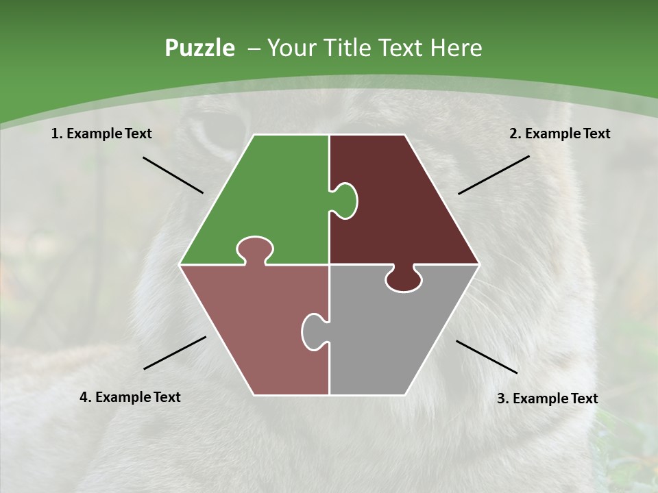 Look Head Feline PowerPoint Template