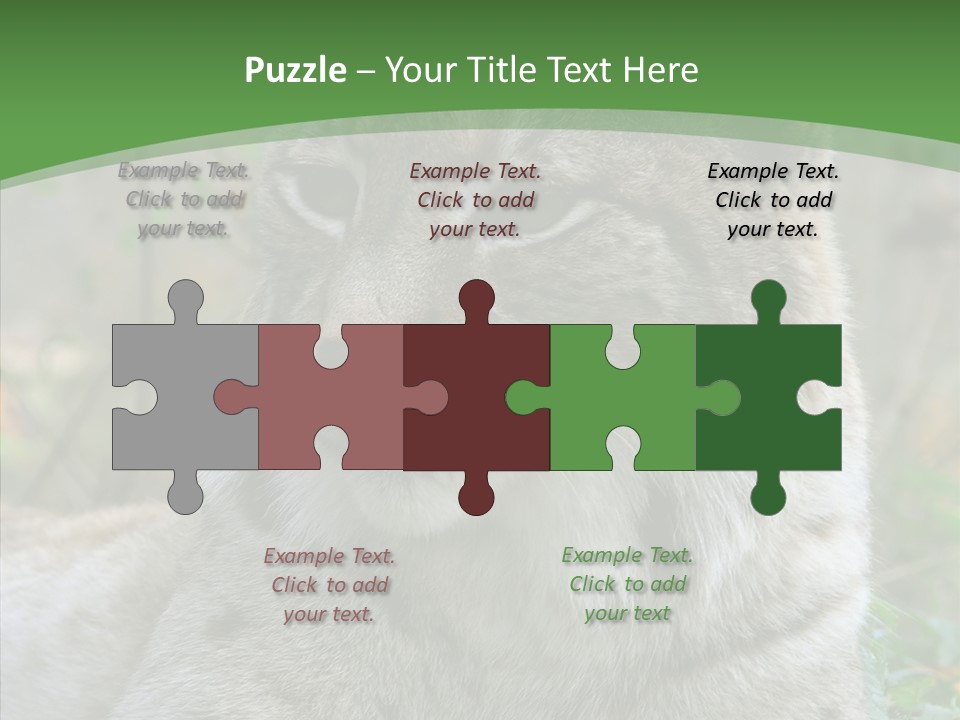 Look Head Feline PowerPoint Template