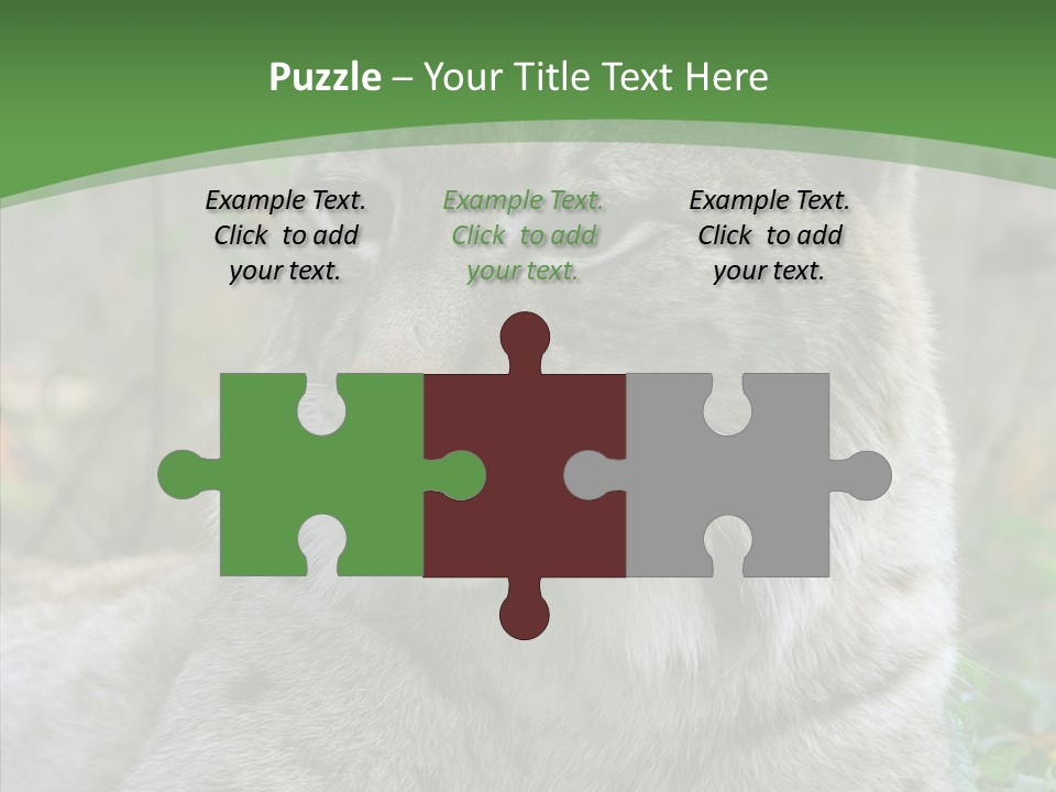 Look Head Feline PowerPoint Template