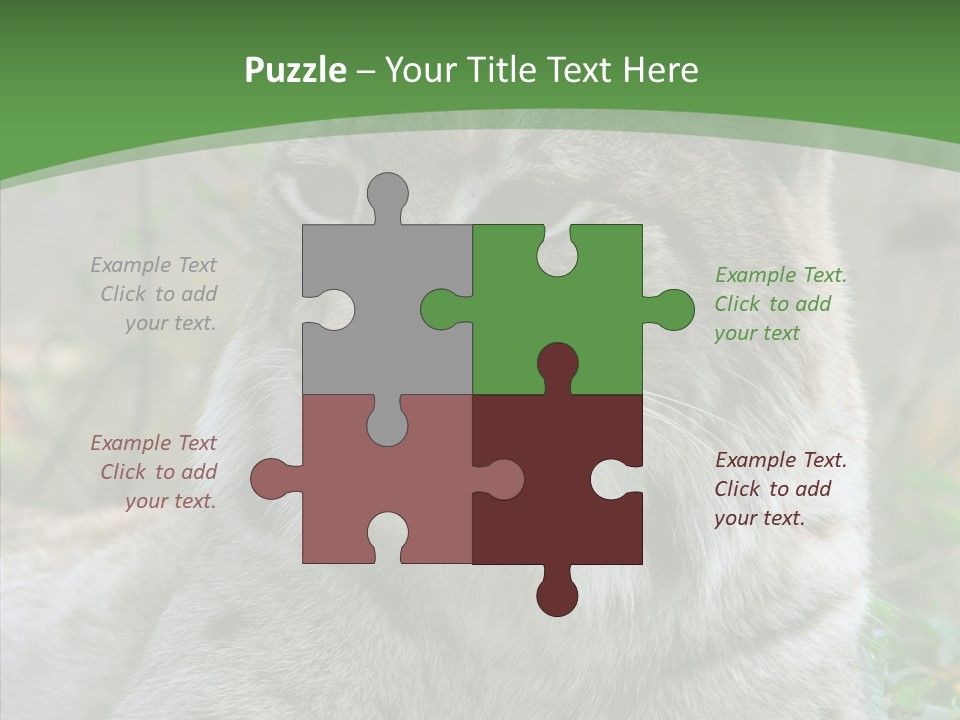 Look Head Feline PowerPoint Template