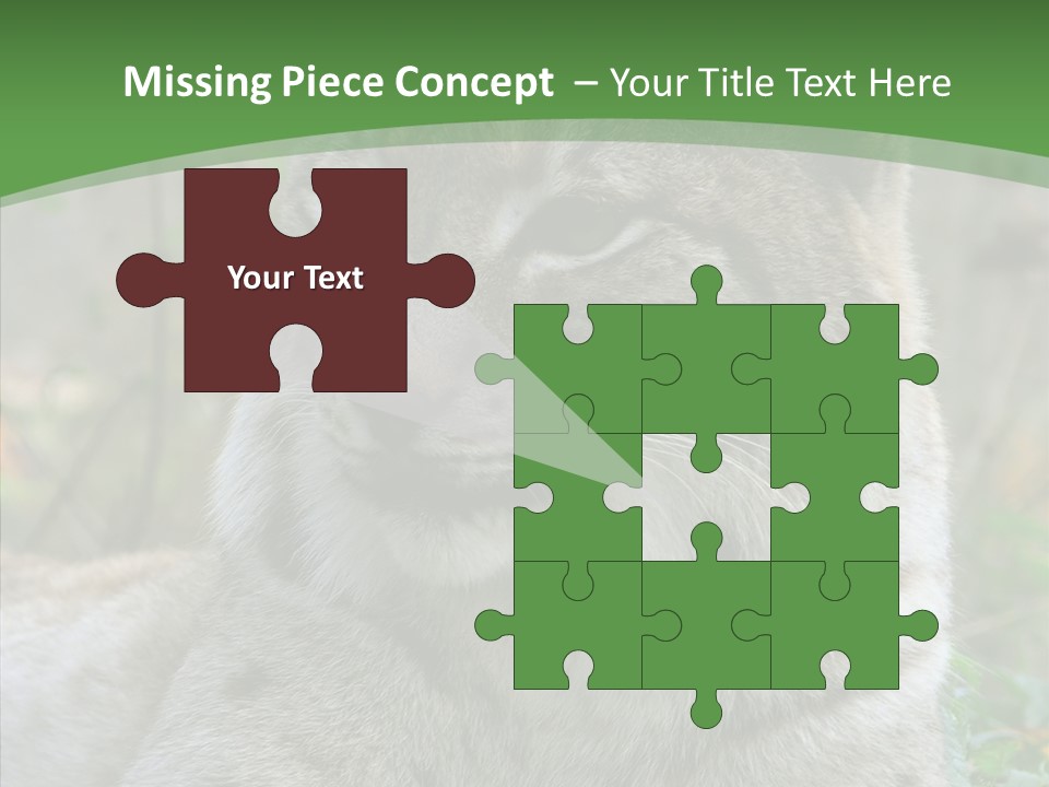 Look Head Feline PowerPoint Template