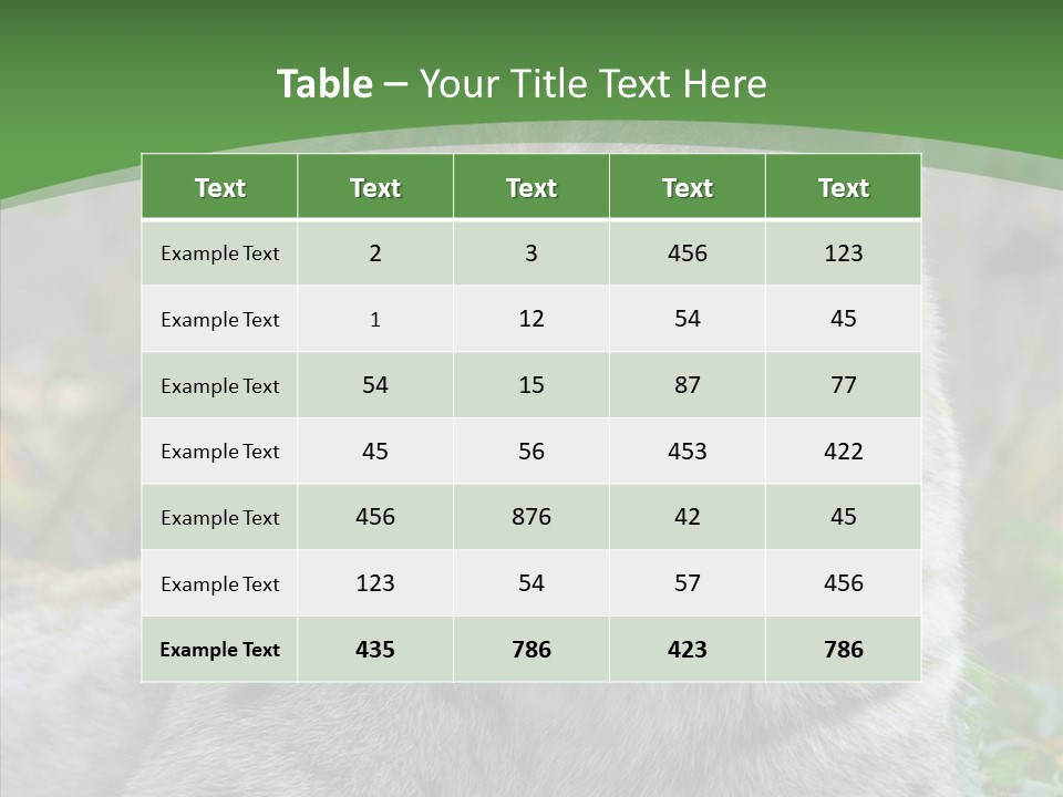 Look Head Feline PowerPoint Template