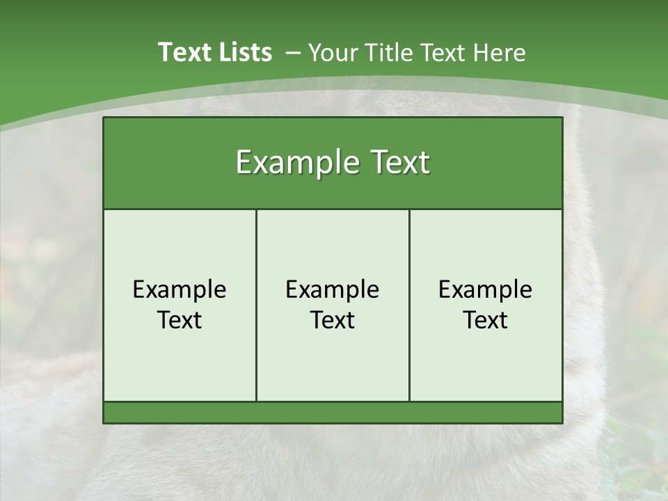 Look Head Feline PowerPoint Template