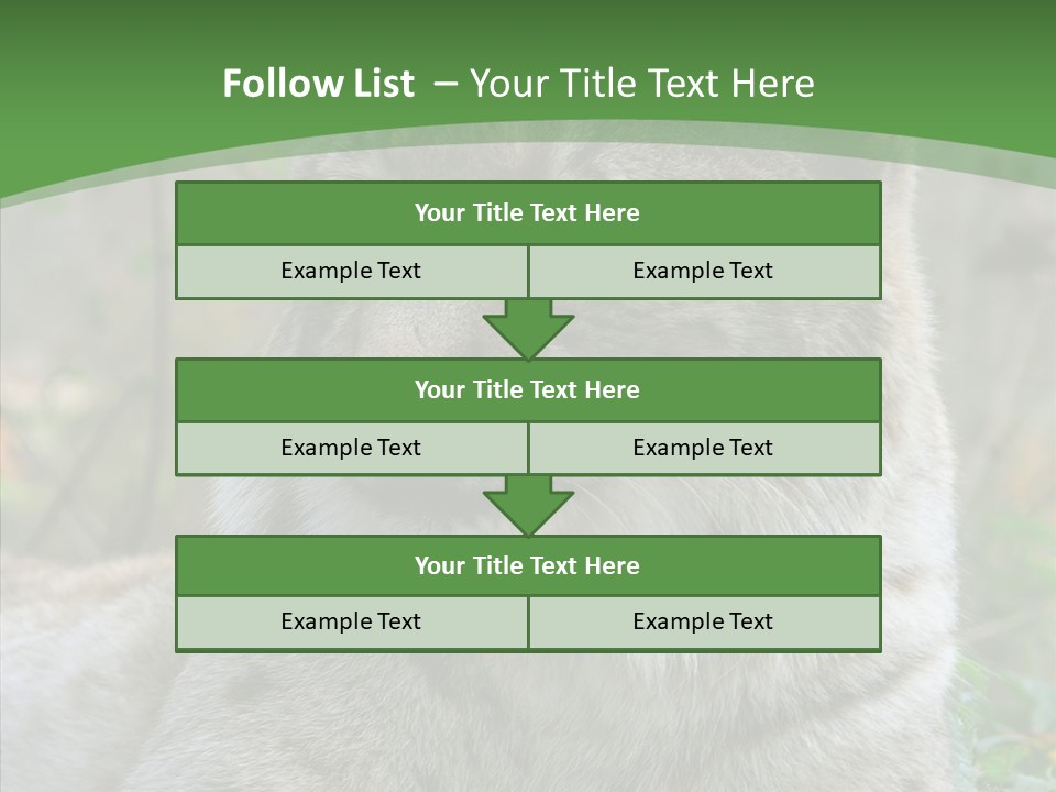 Look Head Feline PowerPoint Template