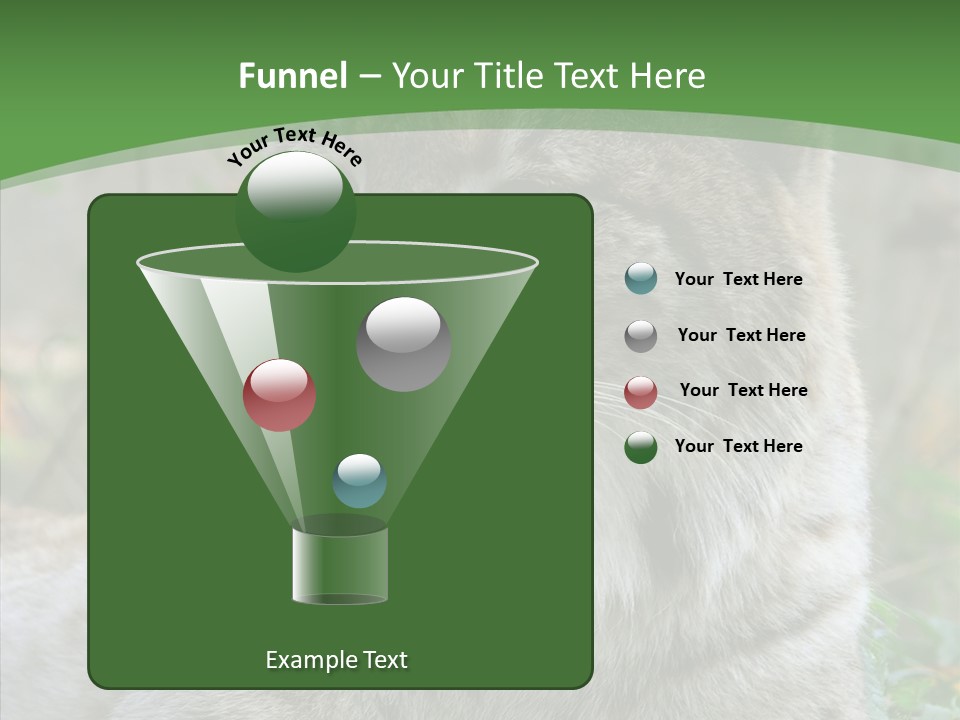 Look Head Feline PowerPoint Template