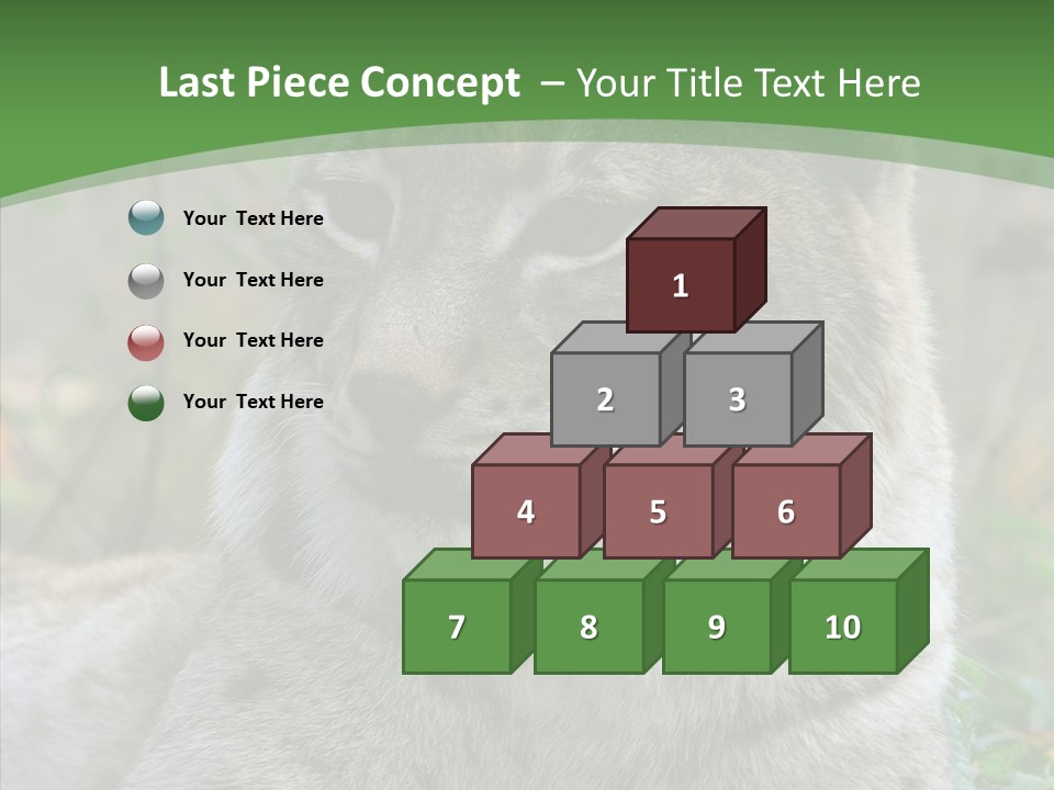 Look Head Feline PowerPoint Template
