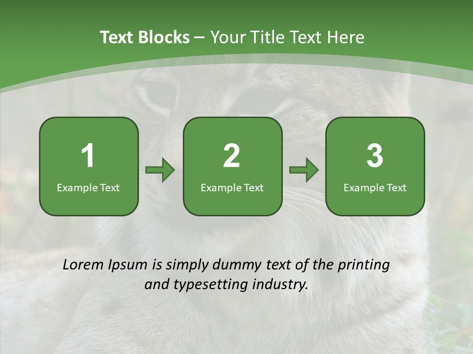 Look Head Feline PowerPoint Template