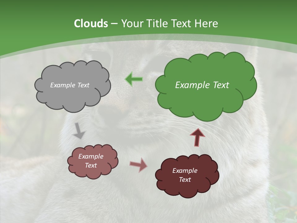 Look Head Feline PowerPoint Template