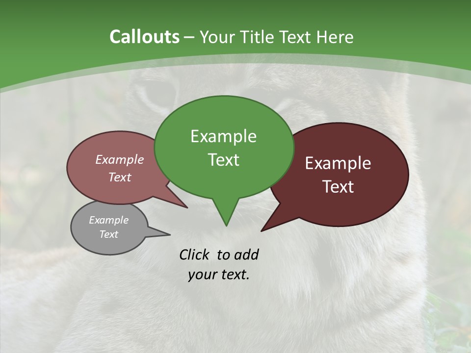 Look Head Feline PowerPoint Template