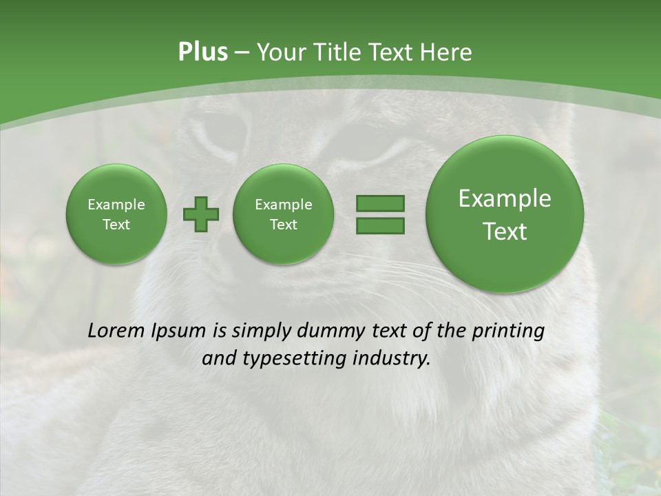Look Head Feline PowerPoint Template
