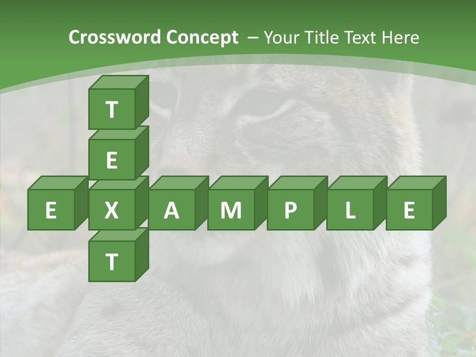 Look Head Feline PowerPoint Template