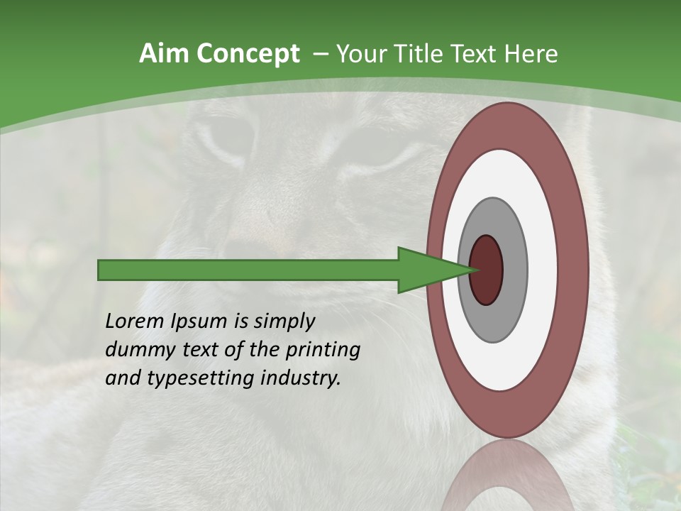 Look Head Feline PowerPoint Template