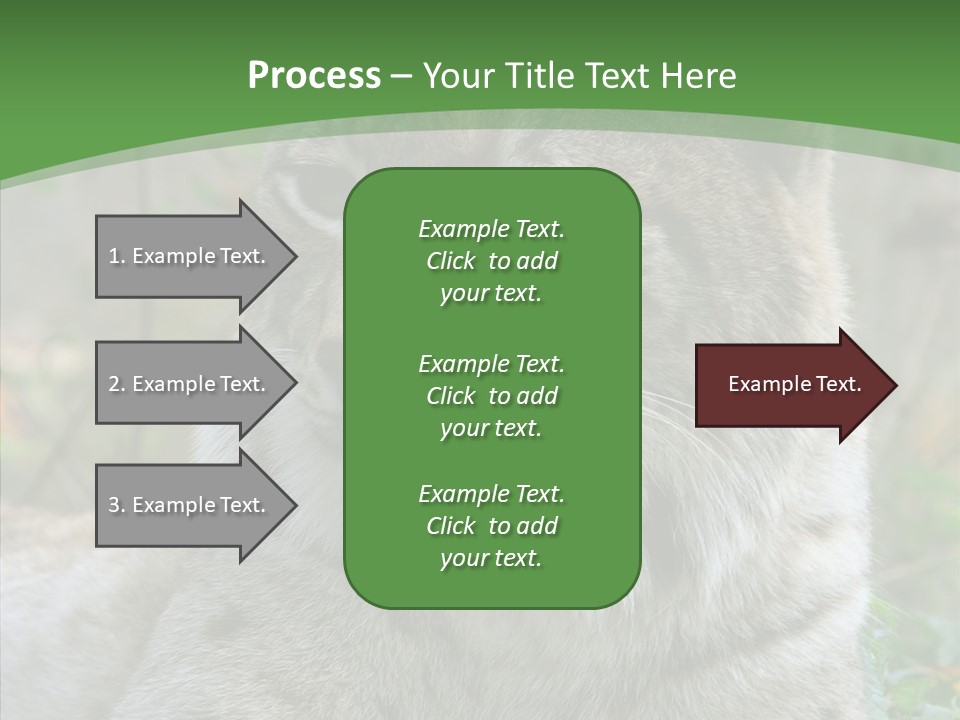 Look Head Feline PowerPoint Template