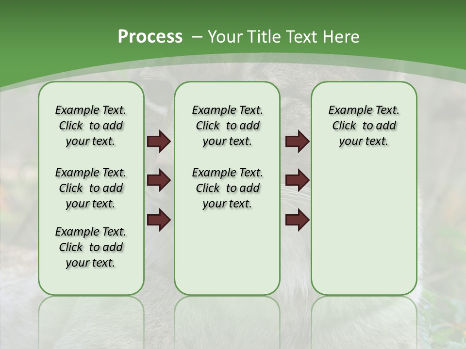 Look Head Feline PowerPoint Template