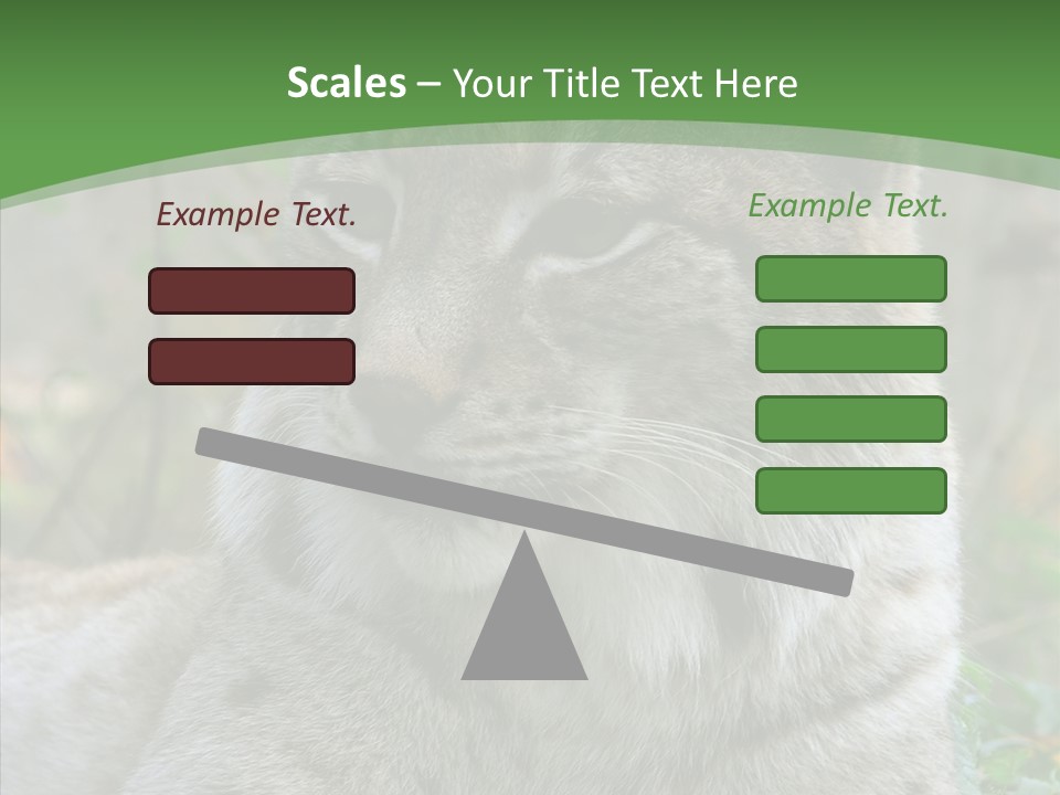 Look Head Feline PowerPoint Template