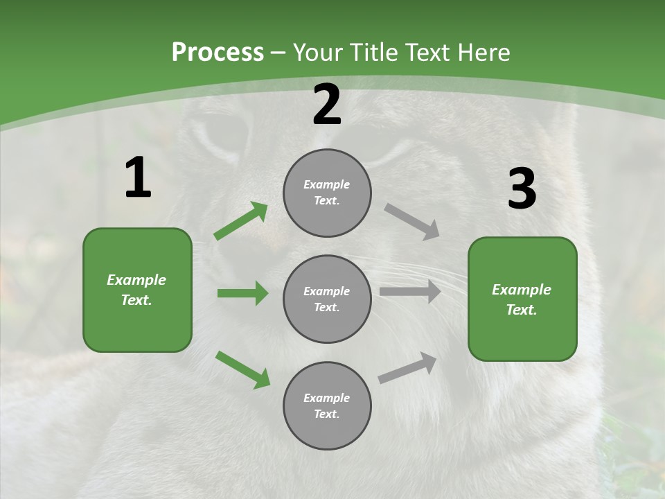 Look Head Feline PowerPoint Template