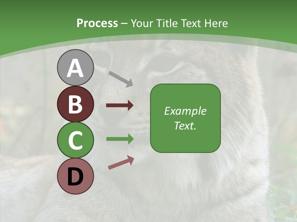 Look Head Feline PowerPoint Template