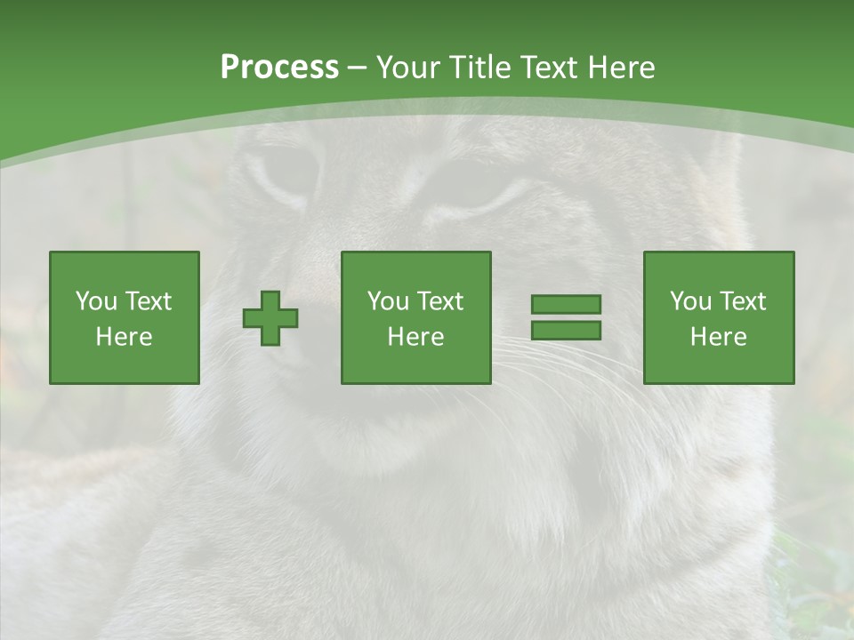 Look Head Feline PowerPoint Template