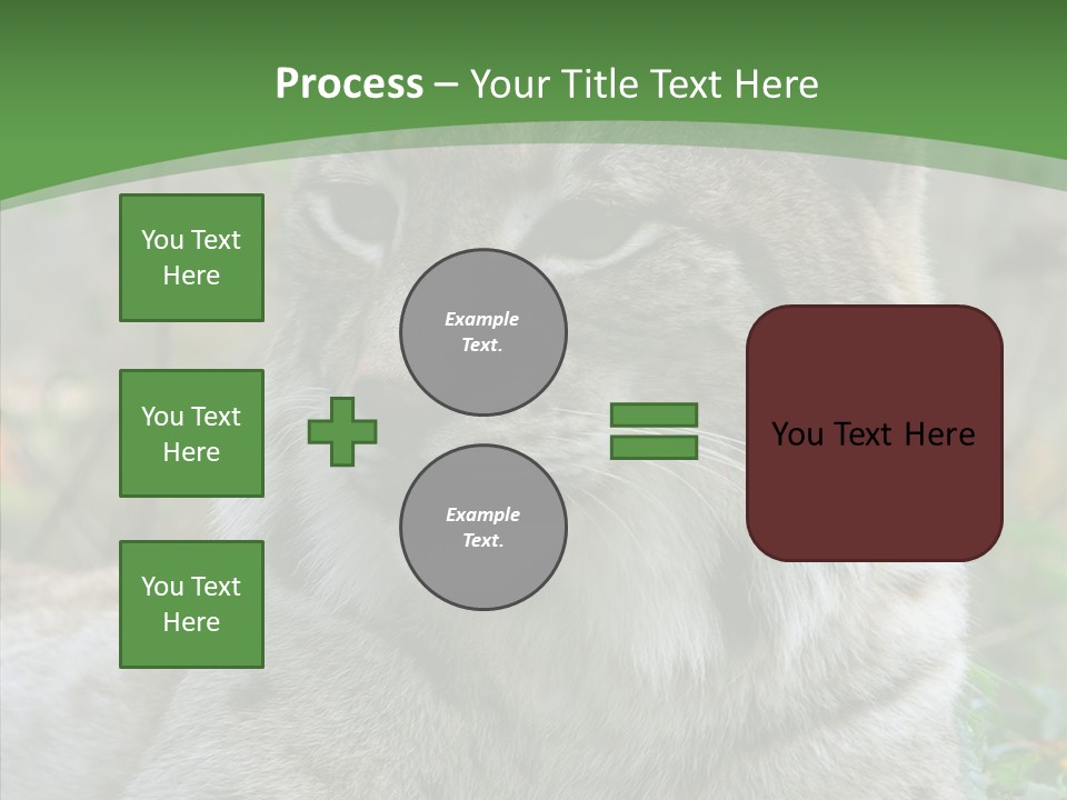 Look Head Feline PowerPoint Template