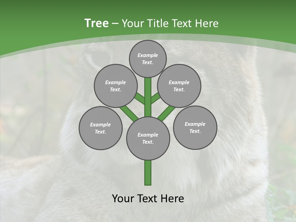 Look Head Feline PowerPoint Template