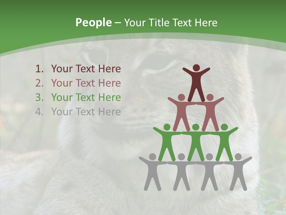 Look Head Feline PowerPoint Template