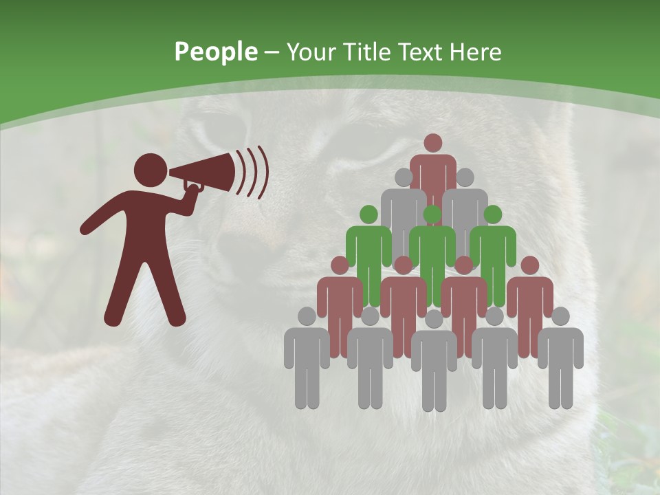 Look Head Feline PowerPoint Template