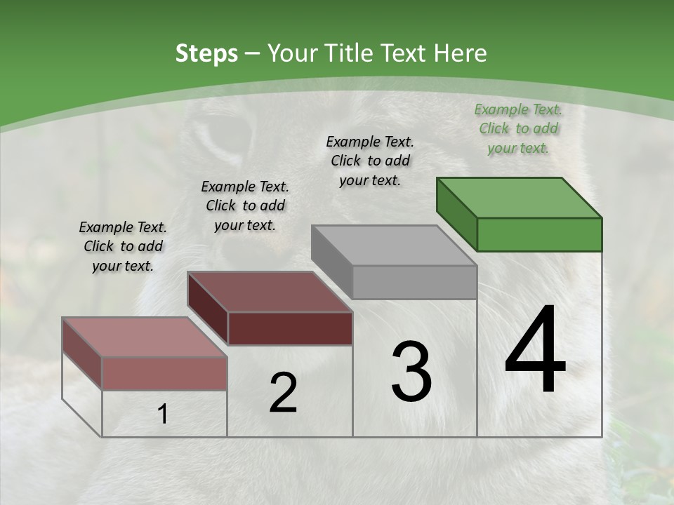 Look Head Feline PowerPoint Template