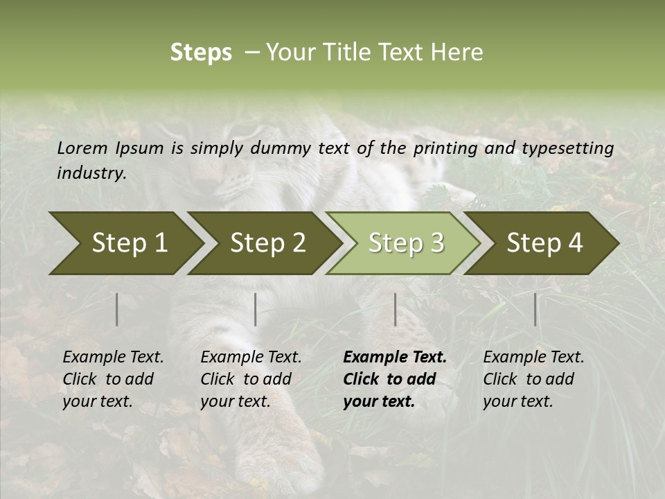 Nature Coat Bobcat PowerPoint Template