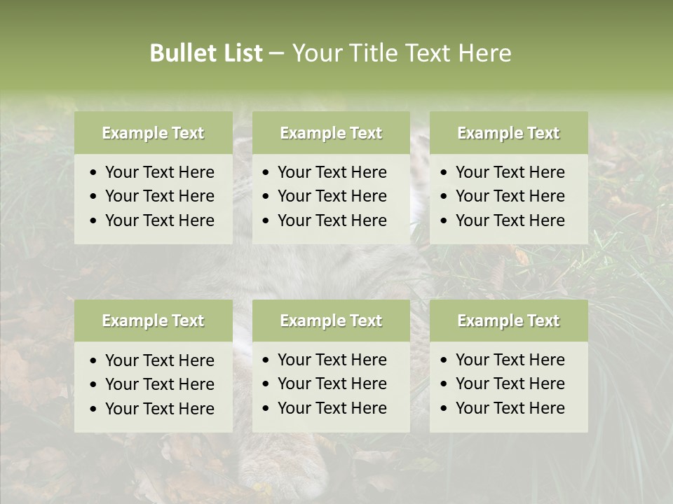 Nature Coat Bobcat PowerPoint Template